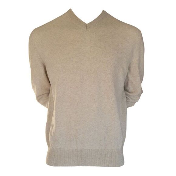 Vintage Hathaway Platinum Mens Cashmere Sweater (Size L) - Picture 1 of 6